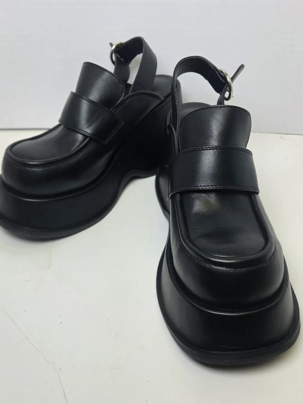 dELiA*s Downtime Platform Slingback Loafers